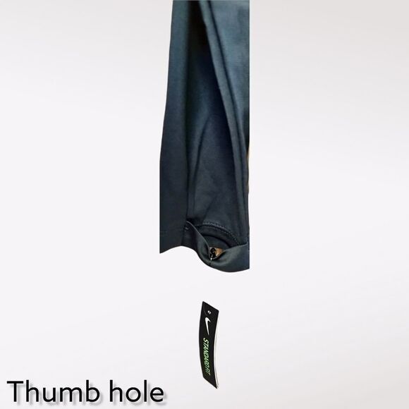 NIKE Women's Athletic Black & Gray 1/2 Zip Pullover With Dri-Fit - Picture 7 of 15